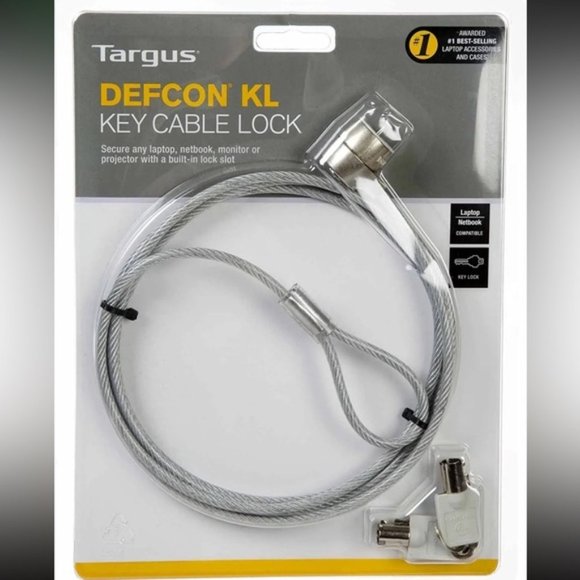 Targus Defcon KL Key Cable Lock for Laptop Netbook Projector - Picture 1 of 8